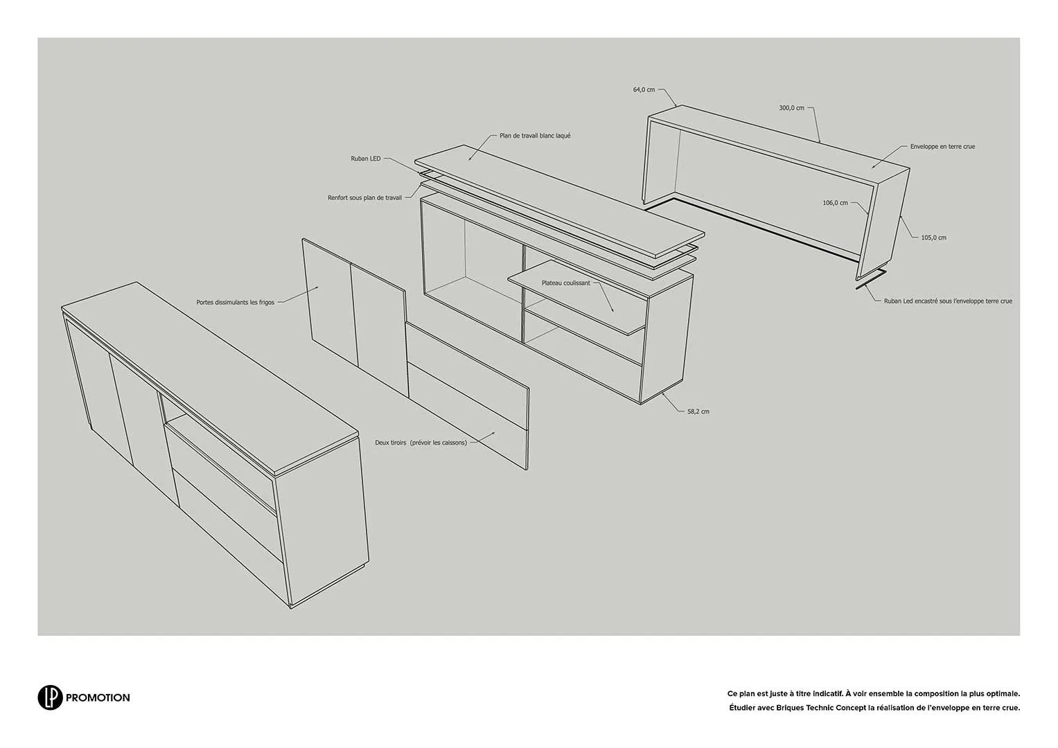 Rendu 3D du stand, vue d'étude 5